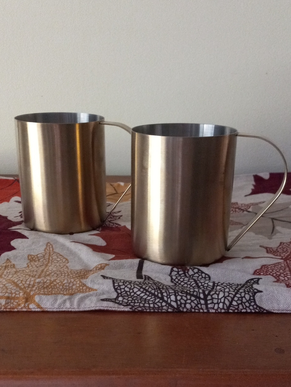 Crofton Brass Colored Stainless Steel Moscow Mule Mugs - Set of 2 (16oz)